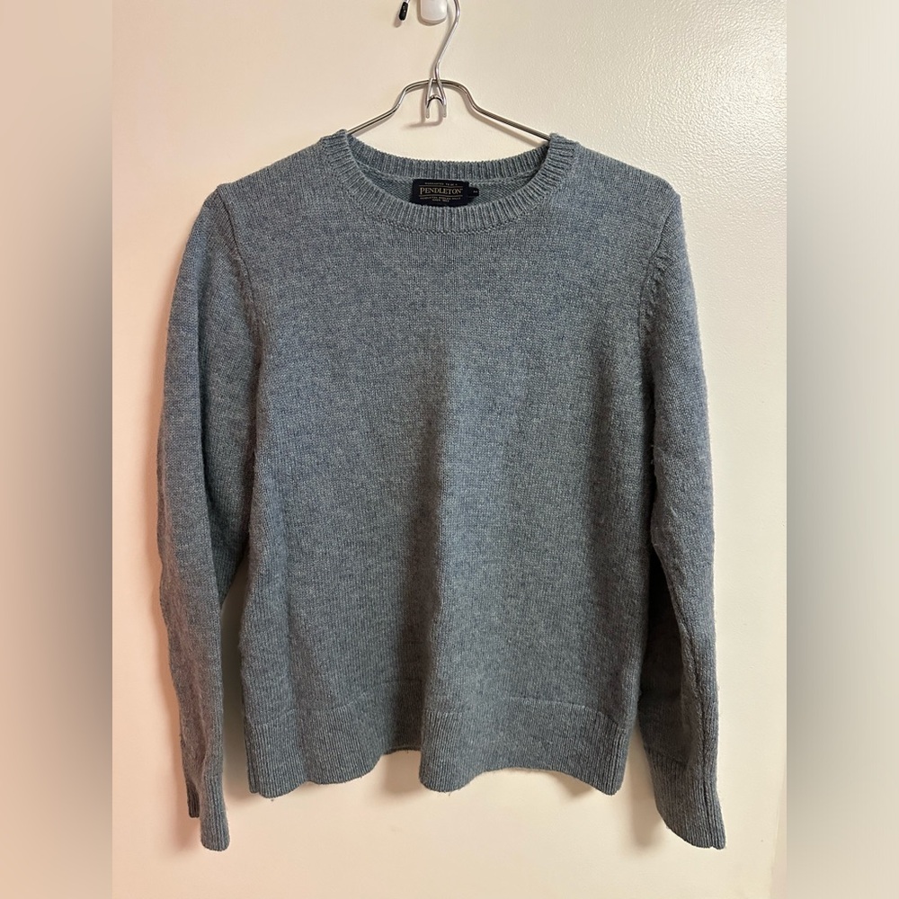Pendleton light blue Shetland wool sweater
